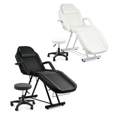 Massage Table Bed Terapy Tattoo Salon Pedicure Facial Massage Chair Bed W/Stool