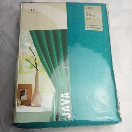 Java teal pencil pleat - teal,