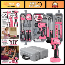 58pc Pink Cordless Drill & DIY
