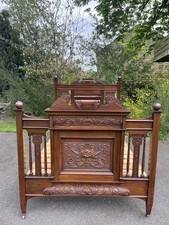 Antique Walnut Double Bed