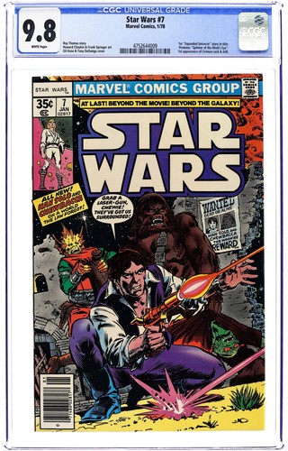 Star wars 1st printing - #7, cgc