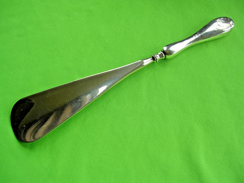 Antique silver handled - silver,