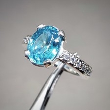 Blue Topaz Ring 925 Sterling Silver Topaz Ring Handmade Ring Real Topaz
