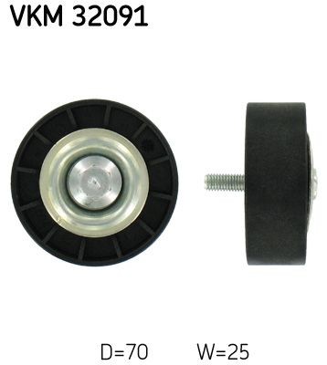 Ribbed belt deflection guide - belt, deflection/guide