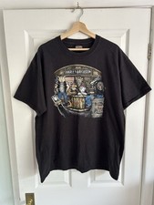 Harley Davidson Motorcycles 2018 Manchester England Double Sided T Shirt Size XL