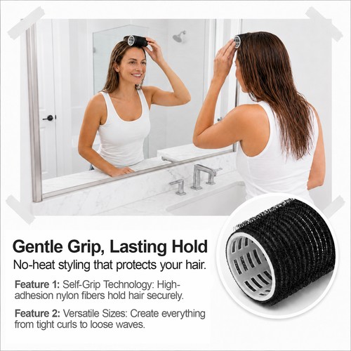 Pcs hair rollers with - with, clips