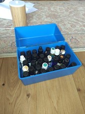Box Of 35 Essential Oils - Opened But Mostly Near Full - Variety Brands, Organic