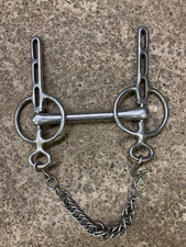 Liverpool stainless steel driving horse bit 5.5" (used)