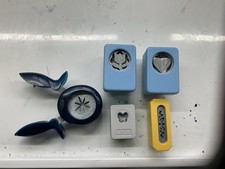 5 Metal Paper Punches Heart Rose Butterfly Boarder Snow Flake/star Personal