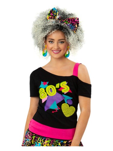 Ladies 80s top shirt retro - 80s, t-shirt