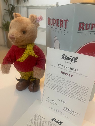Steiff rupert bear ean 653599 - bear,