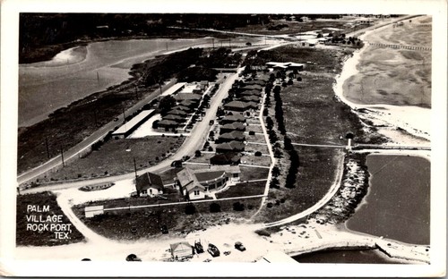Rppc aerial view - of, palm