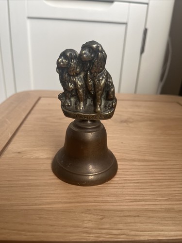 Vintage english brass - brass, spaniels