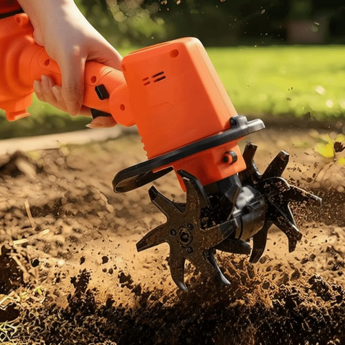 Cordless electric tiller - cordless,