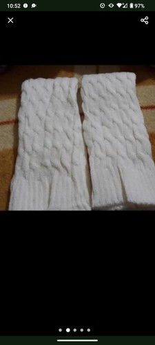 Knitted leg warmers - knitted,