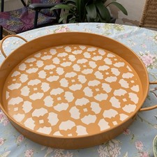 RHS Round Metal Tray  40cm retro decor home bar