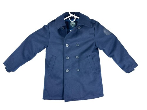 Woolrich navy blue peacoat - navy,
