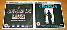 *** A CHORUS LINE / CHAPLIN - 2 x NEWSPAPER PROMO DVDs - FREE UK POSTAGE ***