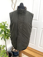 Hoggs of Fife Men's Gilet Size Small Fleece Lined Country Wear Green High Neck
