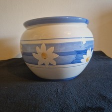 Blue White Daisy Ceramic