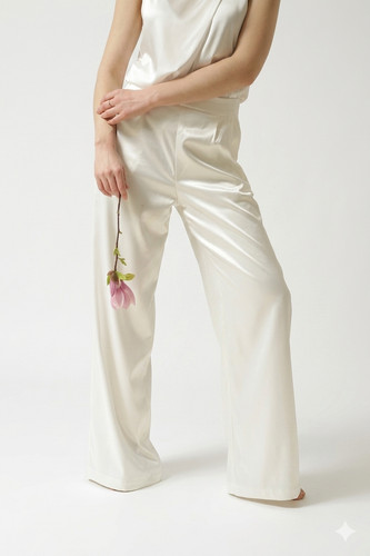 Women elegant cream silk - women's,
