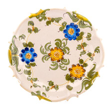 Ceramic italian faience plate - italian,