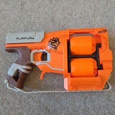 NERF Zombie Strike Flipfury Soft Dart Double Barrel Revolver blaster