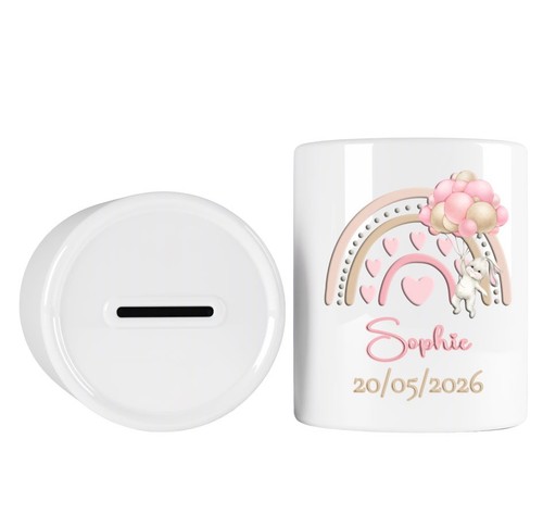 Personalised money box cute - personalised,
