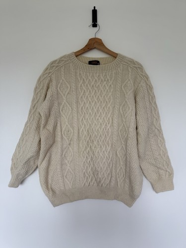 Vintage 019 wool cable knit - 019,
