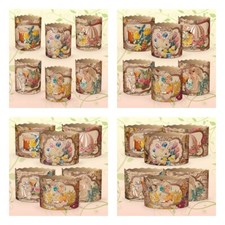 6pcs Baking Paper Molds for