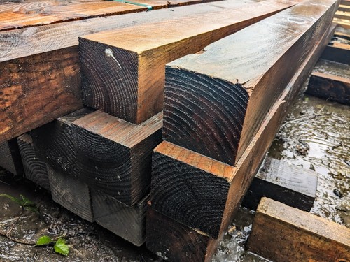 Bargain wooden posts sleepers - bargain,