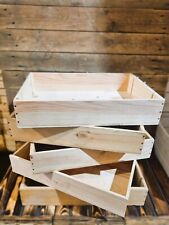 Wooden Box Crate  - SHALLOW PLAIN CLEARANCE BOXES Display Market Stall fair shop