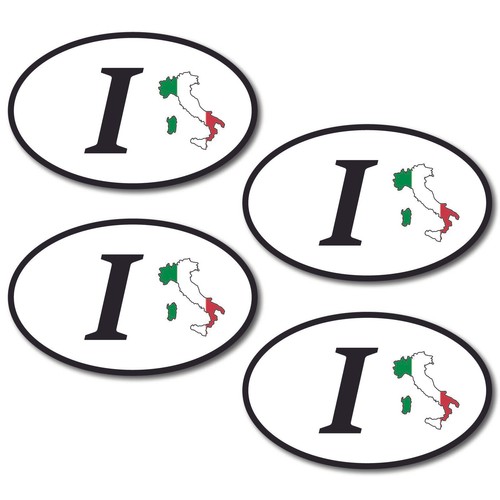 Country stickers 4pcs 8x5cm - country,