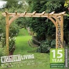 LARGE WIDE OUTDOOR WOODEN