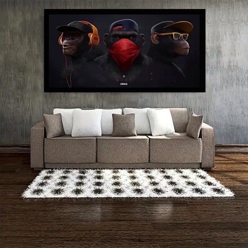 Banksy wise swag monkeys - 3,