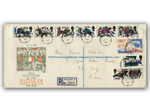 1966 battle hastings fdc - of,
