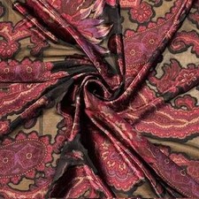 PAISLEY BURNOUT SPANDEX VELVET