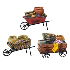 Creative Cart Flower Pot Decoration Layout Wheel Barrow Do Old Ornamental Resin