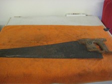 Vintage Spear & Jackson hand  saw /wooden handle24 inch blade. 