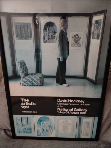 Signed david hockney - david, national