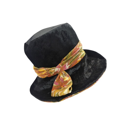 1960 black velvet wide - black,