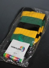 Win or Lose Socks Northampton saints rugby colours Yellow Green Black 3-6.5