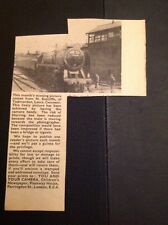 L1-8 Ephemera 1963 Article N Sutcliffe Todmorden Photograph Train