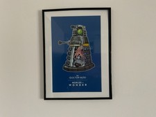 Dalek Poster In Frame From Dr Who Exhibition