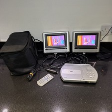 Venturer Portable DVD Player + In Car Twin Screens PVS1960 Fully Working