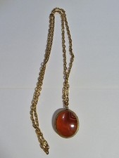 Grosse Germany Vintage Gold-Plated Pendant Necklace Chain (Small Flaw)