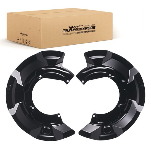 Front brake disc dust shields - front,