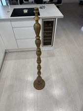 Vintage solid brass standing floor Lamp 53” Tall Heavy ! Oriental Design