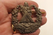 MILITARY CAP BADGE THE CAMERON HIGHLANDERS 5.5CMS X 5.5CMS (4045)