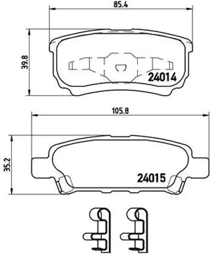 Brake pads 034 - 54, brembo